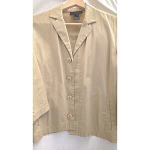 Ralph Ralph Lauren Women's Beige Casual Blazer Jacket Small Lightweight